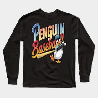 Penguin Baseball Long Sleeve T-Shirt